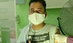 Wartawan Pamekasan Disuntik Vaksin Covid-19