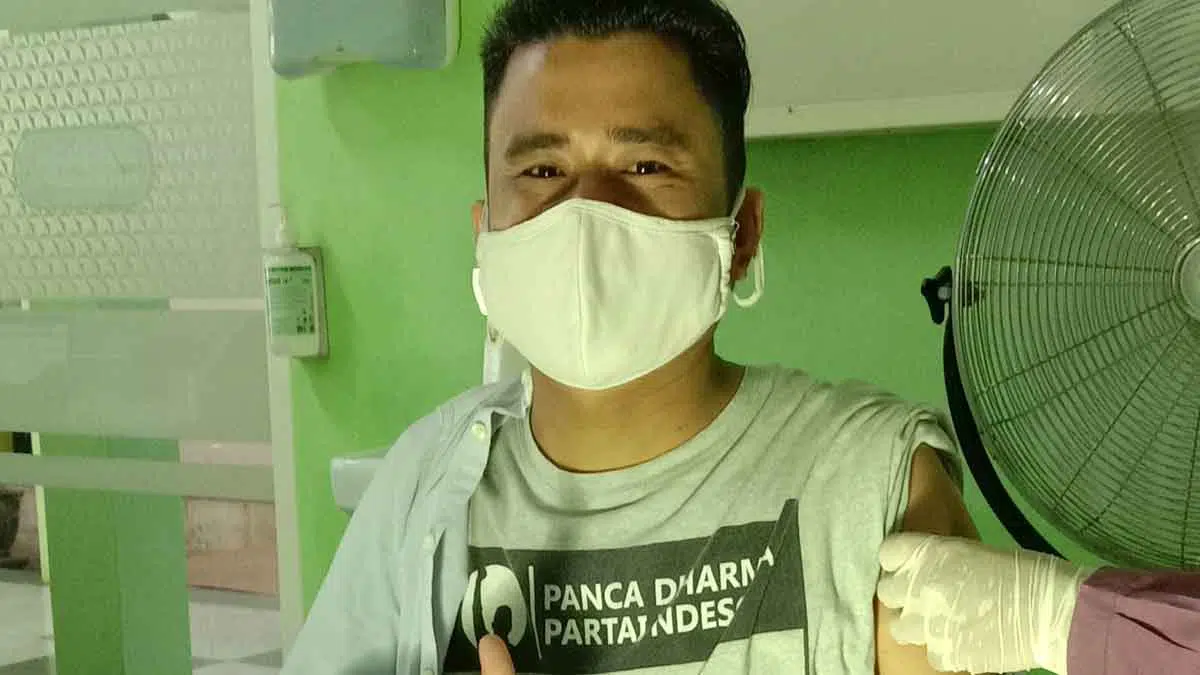 Wartawan Pamekasan Disuntik Vaksin Covid-19