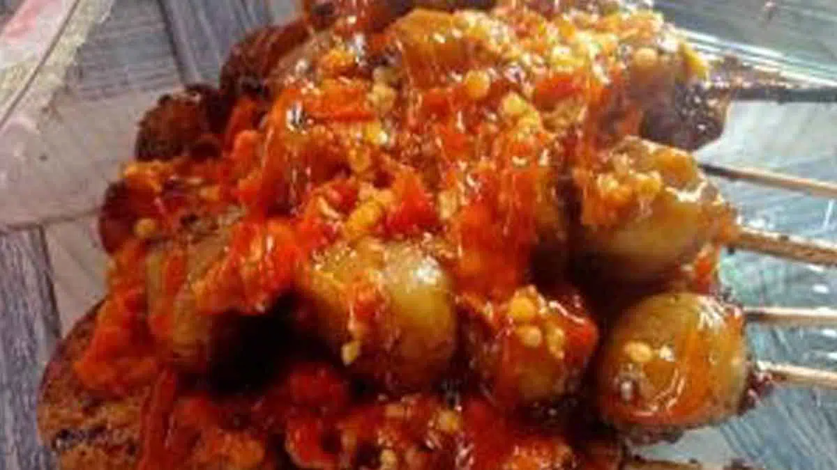 Resep Bakso Bakar Bumbu rujak yang Pedasnya Menggigit