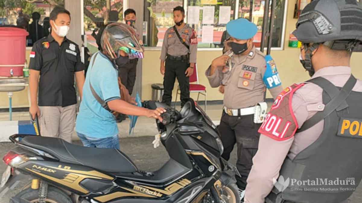 Pasca Teror Bom, Polres Sumenep Berlakukan Satu Pintu & Perketat Penjagaan