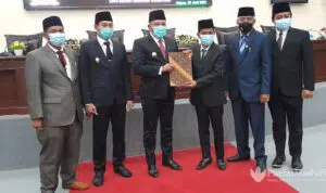 Rapat Paripurna, DPRD Sampang Sampaikan Rekomendasi Pansus LKPJ Bupati TA 2020
