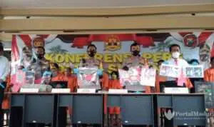 Operasi Pekat Semeru 2021, Polres Sumenep Ringkus 65 Pelaku Kejahatan hingga Narkoba