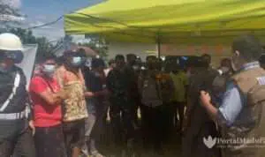Tak Berizin, Tim Gabungan Tutup Paksa Pasar Malam Banaresep Timur