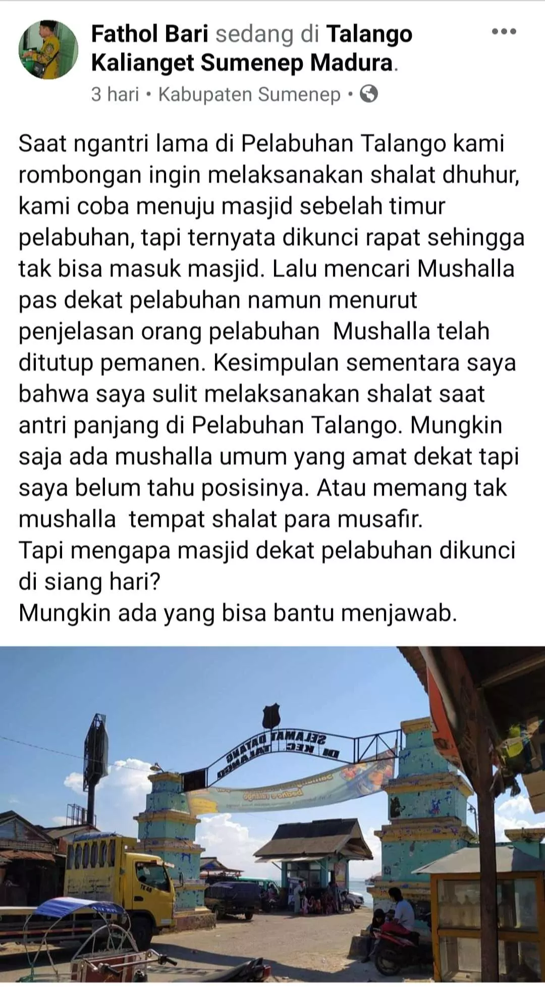 Terjadi Di Sumenep 'Sulit Cari Tempat Salat' Hingga Musala Ditutup Permanen? - Portalmadura.com Terjadi di Sumenep 'Sulit Cari Tempat Salat' hingga Musala Ditutup Permanen?