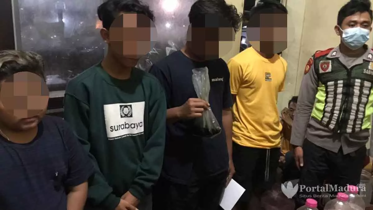 Lima Pemuda Sumenep Ini Pesta Miras di Bulan Ramadan