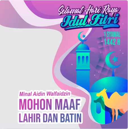 Kumpulan Twibbon Ucapan Selamat Hari Raya Idul Fitri 1442 H - Portalmadura.com Twibbon Ucapan Selamat Hari Raya Idul Fitri 1442 H