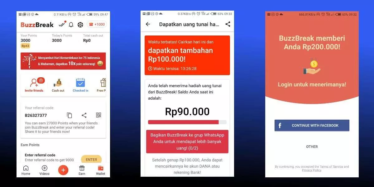 Ini 40 Aplikasi Penghasil Uang Terbaru Aman Terbukti Membayar 2023 - Portalmadura.com aplikasi buzzbreak penghasil uang