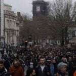 Aksi Protes Menentang Tindakan Covid-19 di London
