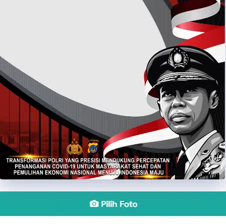 Bingkai foto TWIBBON HUT BHAYANGKARA KE 75