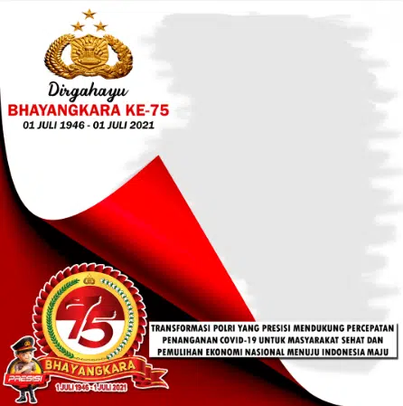 Bingkai foto TWIBBON HUT BHAYANGKARA KE 75
