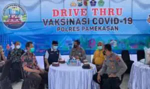 Pertama di Madura, Pamekasan Luncurkan Layanan Drive Thru Vaksinasi Covid-19