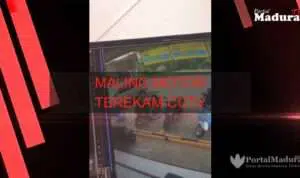 Viral, Aksi Maling Motor Terekam CCTV di Sumenep