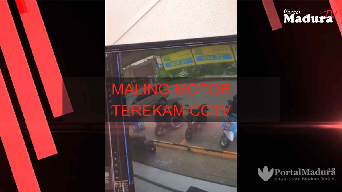 Viral, Aksi Maling Motor Terekam CCTV di Sumenep