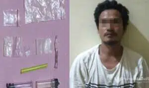 Pesta Sabu, Warga Tanjung Kiaok Diringkus Polisi