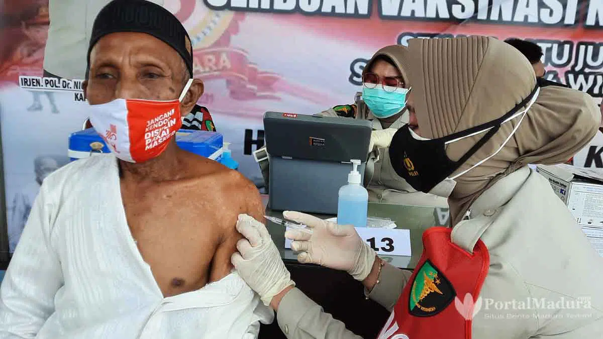 Vaksinasi Gratis Polres Sumenep Jangkau 6.153 Warga