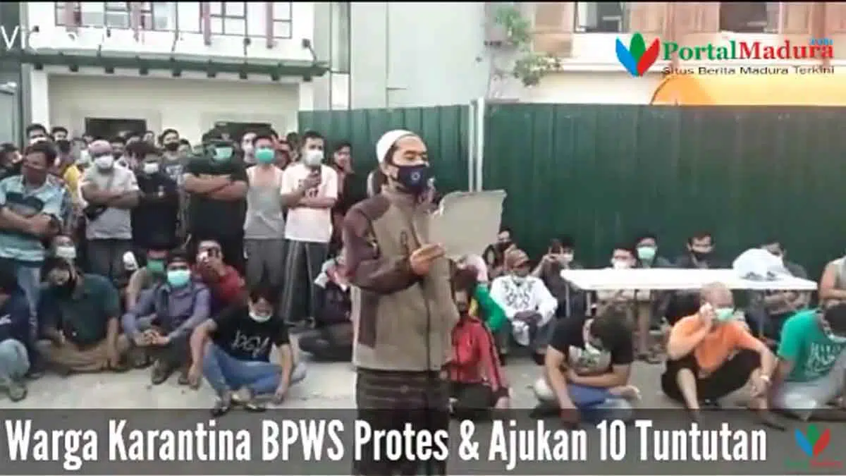 Warga Karantina BPWS Protes, Ajukan 10 Tuntutan