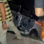 Ambulans Plat B Hantam Pembatas Jembatan di Sampang