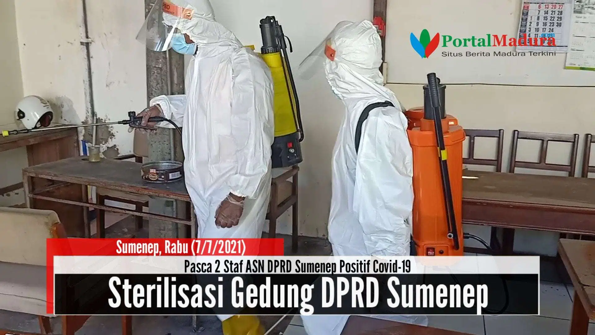 Covid-19 Mengganas, Gedung DPRD Sumenep Dilakukan Sterilisasi