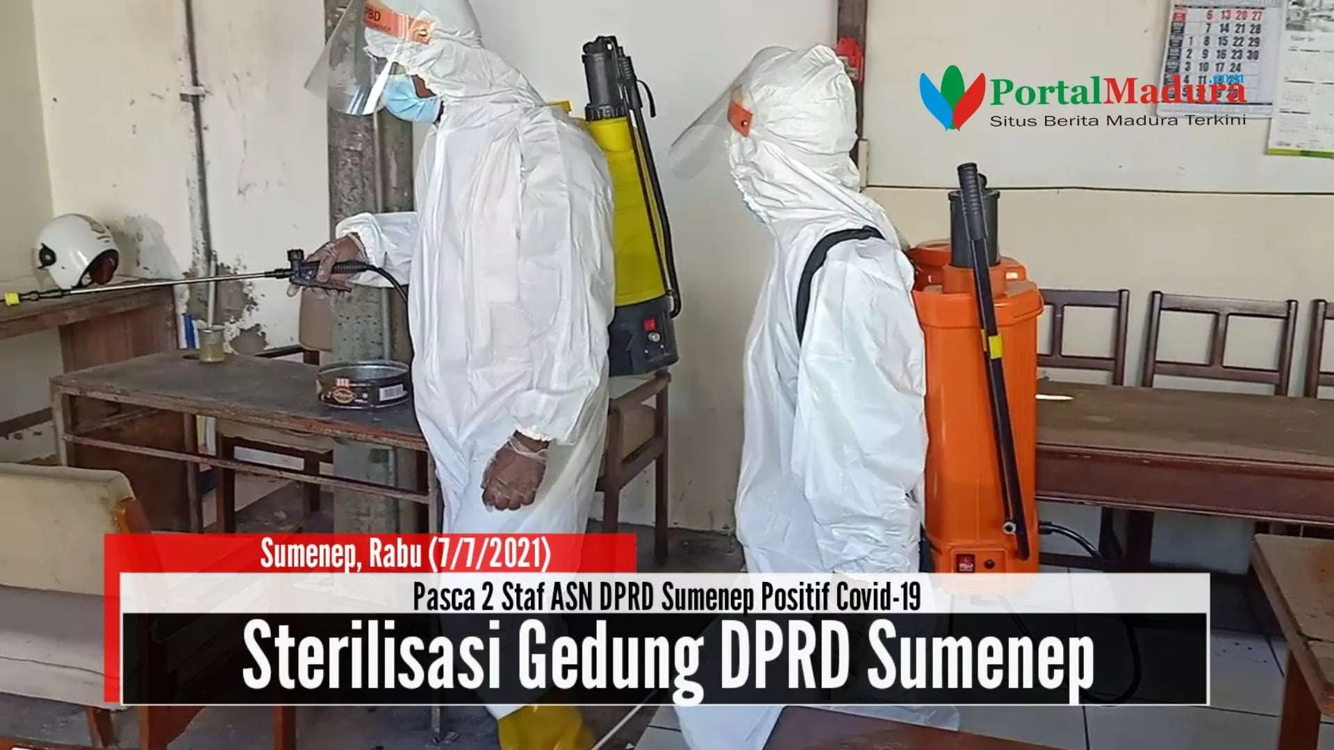 Covid-19 Mengganas, Gedung DPRD Sumenep Dilakukan Sterilisasi