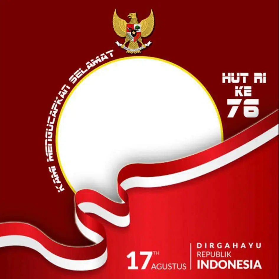 Desain Twibbon HUT RI ke 76