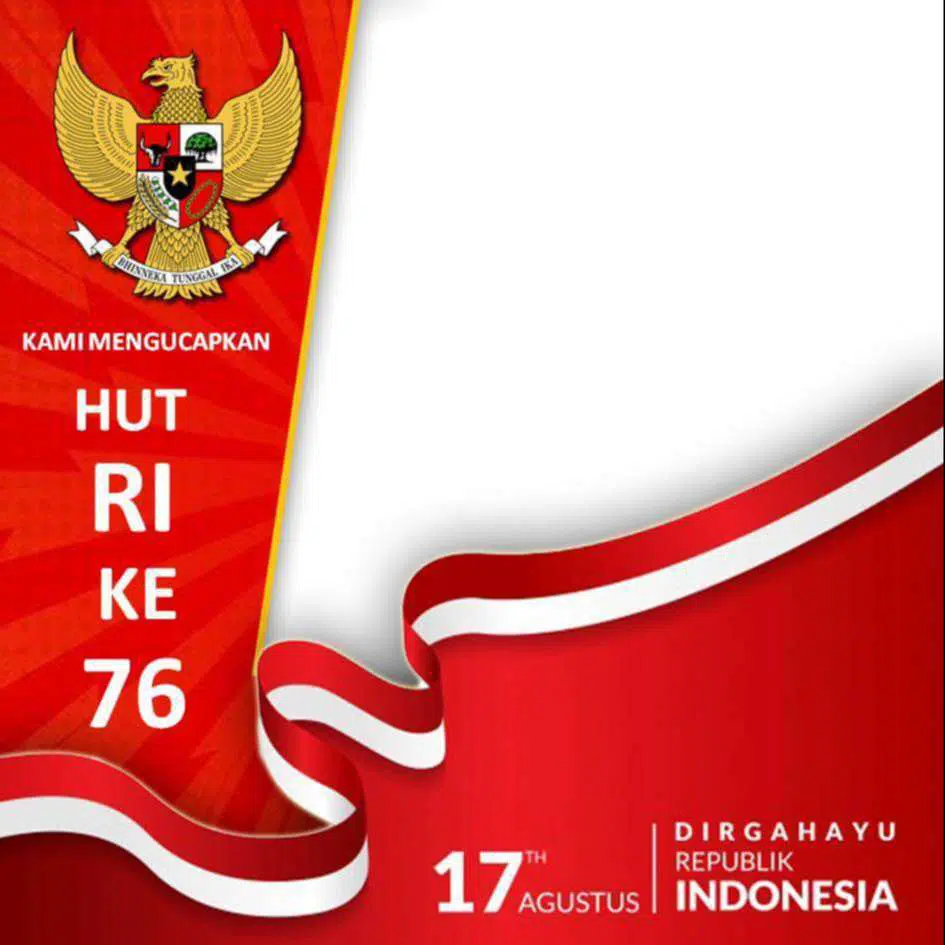 Desain Twibbon HUT RI ke 76