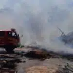 Gudang Serabut Kelapa PT Korma Jaya Ludes Terbakar