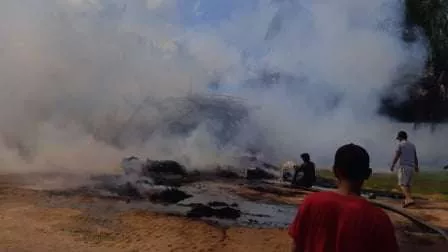 Kerugian Kebakaran Gudang Serabut Kelapa Capai Rp 2 Miliar