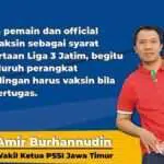 Pemain dan Official Wajib Vaksin Jadi Syarat Kepesertaan Liga 3 Jatim 2021