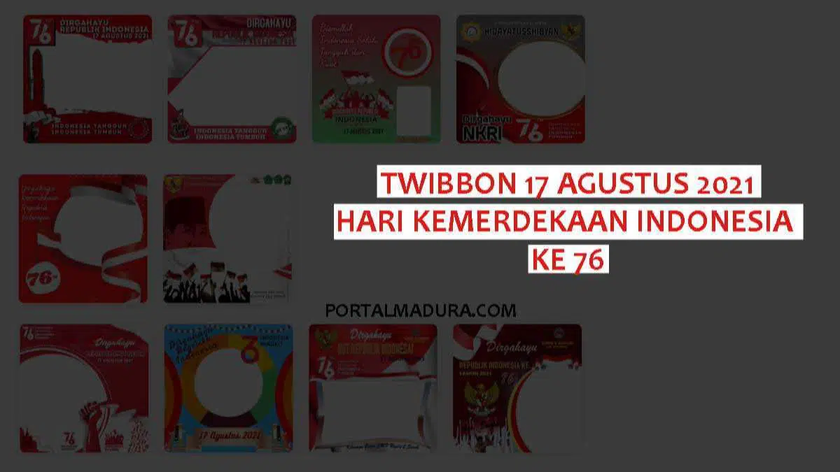 Download Twibbon 17 Agustus 2021 Hari Kemerdekaan Indonesia Gratis