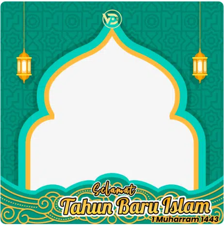 Twibbon 1 Muharram Tahun Baru Islam 1443 H 2021 masehi