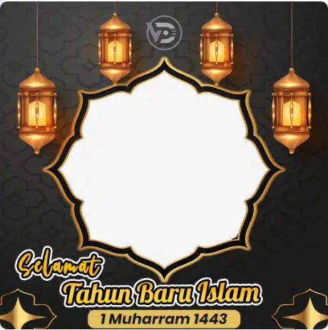 Twibbon Tahun Baru Islam 1 Muharram 1443 H 2021 Masehi