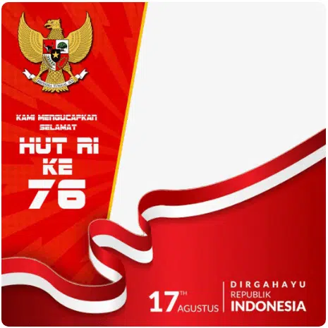 bingkai foto atau twibbon ucapan 17 agustus ke 76 tahun 2021