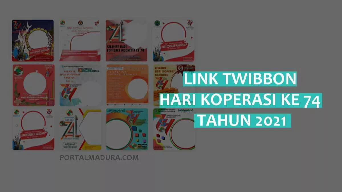 Twibbon Hari Koperasi Ke 74 Tahun 2021