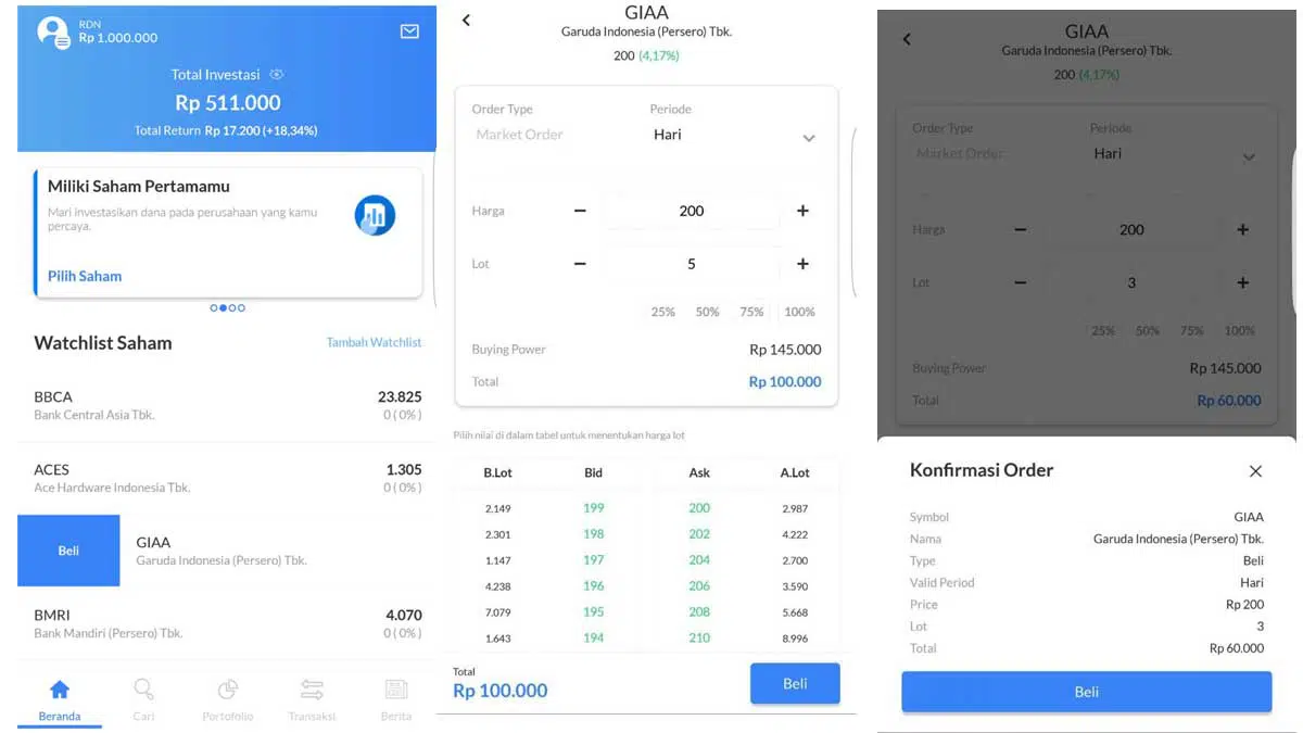 cara Beli Saham di Ajaib