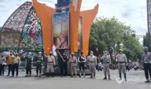 Detik-detik Proklamasi, Kendaraan Diberhentikan 3 Menit di Jantung Kota Sumenep
