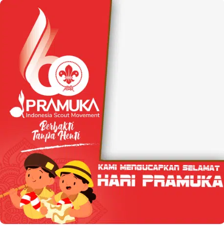 Twibbon Hari Pramuka Ke 60 Tanggal 14 Agustus 2021