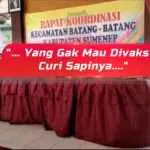Oknum Camat Seret Bupati, “yang gak mau divaksin curi sapinya”? Videonya Viral di Sumenep