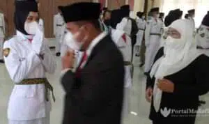 Paskibra HUT ke-76 Kemerdekaan Ri di Sumenep Dikukuhkan