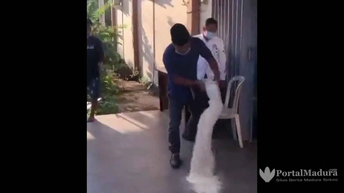 Viral Video Tiktok, Pria Marah Besar Gegara Beras Bantuan Kualitas Jelek Masuk Bangkalan