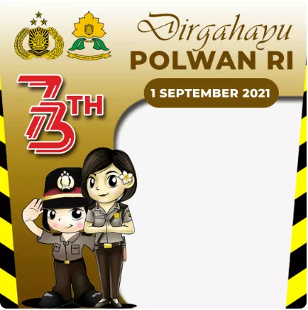 Kumpulan Twibbon Hari Polwan Ke 73 - Portalmadura.com Twibbon-Dirgahayu-Polwan-RI-HARI-POLWAN-RI-73-TH-2021