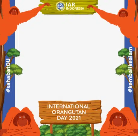 Twibbon Hari Orangutan Internasional Atau International Orangutan Day