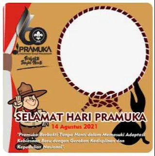 Twibbon Hari pramuka ke 60 tahun 2021