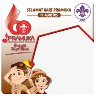 Twibbon Hari pramuka ke 60 tahun 2021