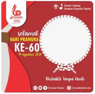 Twibbon Hari pramuka ke 60 tahun 2021