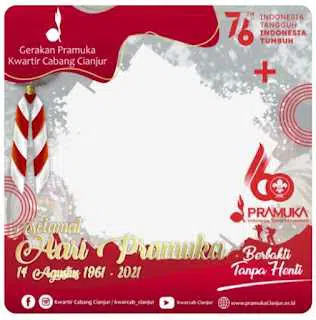 Twibbon Hari pramuka ke 60 tahun 2021