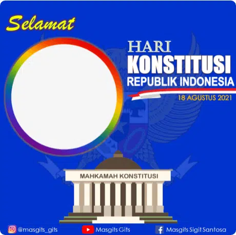 Twibbon Ucapan Selamat Hari Konsitusi Mahkamah Konstitusi Indonesia