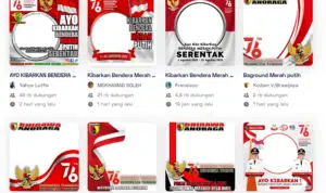 Twibbon kibarkan Bendera Merah Putih serentak