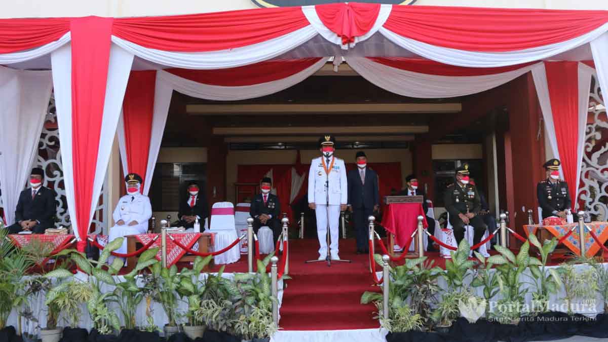 Upacara Bendera HUT ke-76 RI di Sumenep Berjalan Khidmat