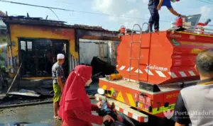 Pom Mini Terbakar, Istri Pemilik Tubuhnya Luka Bakar 80%