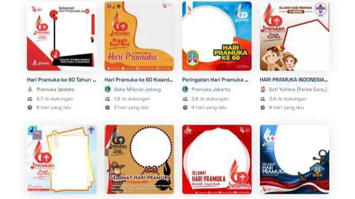 selamat twibbon hari pramuka ke 60 tahun 2021